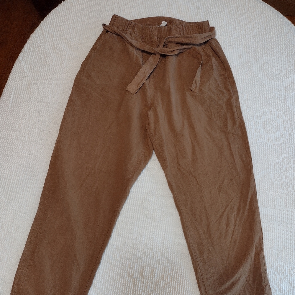 Casual Corner Brown Straight Leg Pants 100% Cotton - Picture 5 of 7